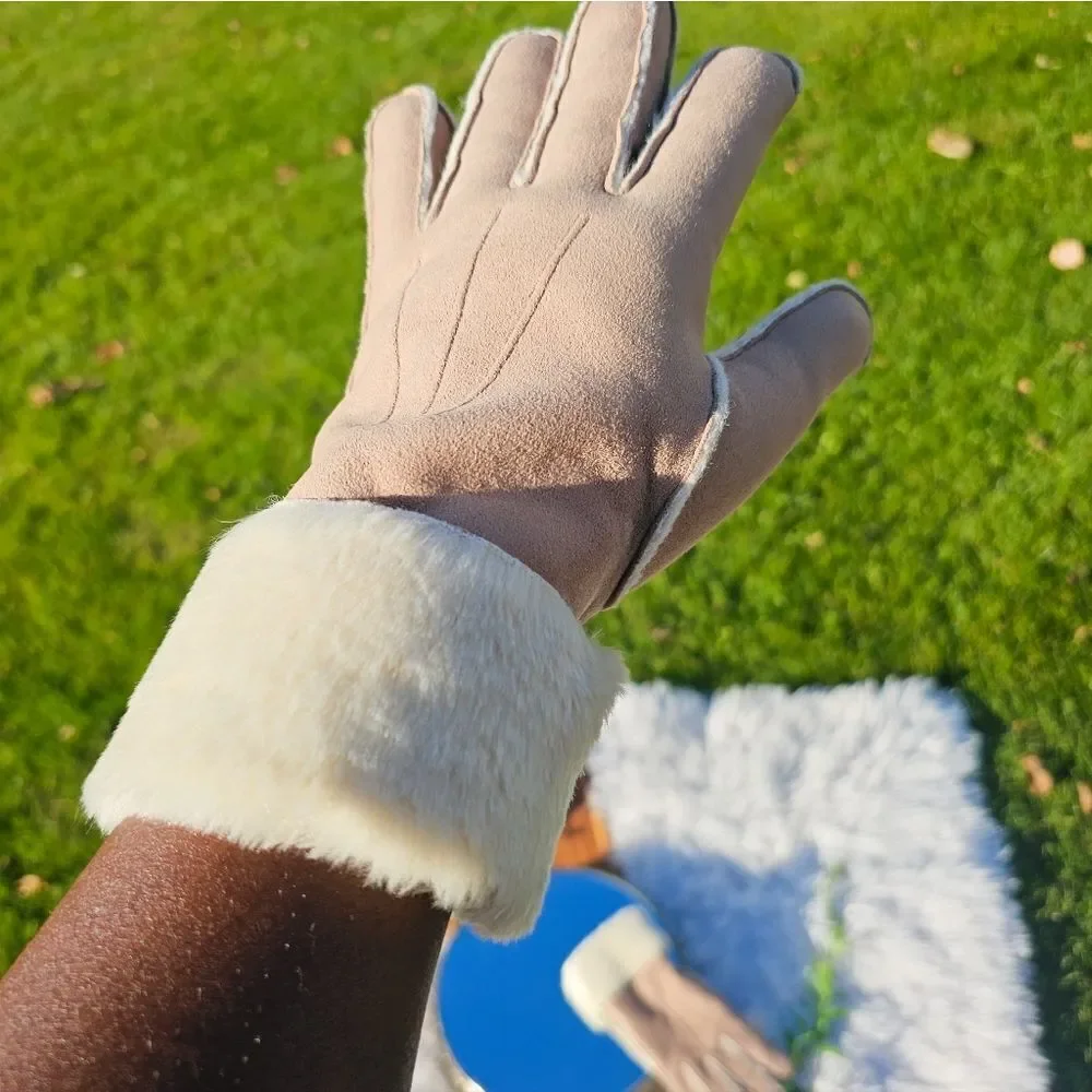 New Preston & York Faux Suede Fashion Forward Winter Gloves